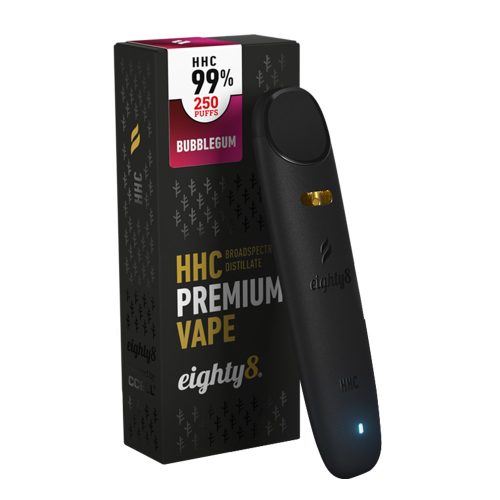 Eighty8 premium HHC Vape | 0.5ml, 99% HHC | Bubblegum