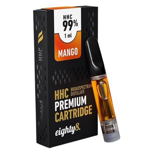 Eighty8 premium HHC Vape  Cartridge | 1ml, 99% HHC | Mango