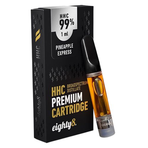 Eighty8 premium HHC Vape  Cartridge | 1ml, 99% HHC | Pineapple Express