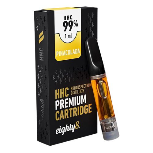 Eighty8 premium HHC Vape  Cartridge | 1ml, 99% HHC | Pinacolada