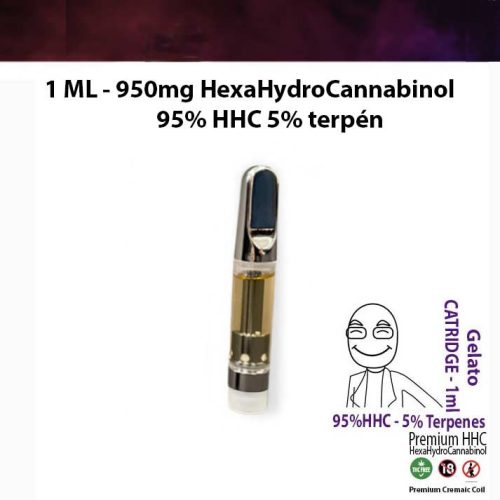 HHC Vape patron - 1ml Gelato - Cannabis catridge