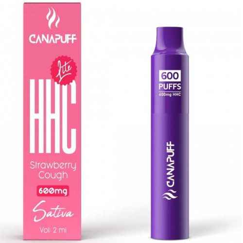 600 puffs  HHC Lite  Vape 2ml - 600mg | Strawberry Cough