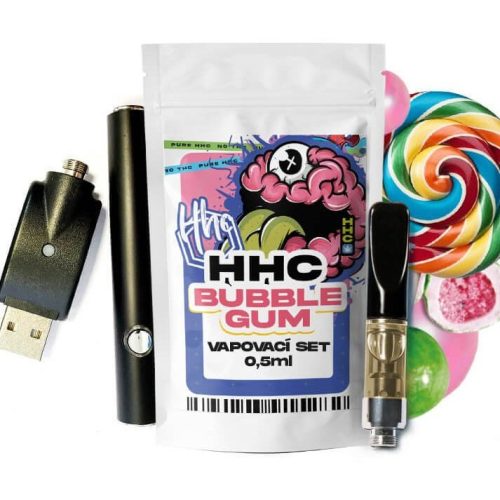 HHC Vaping Pen BUBBLE GUM 0,5ml  94% HHC 